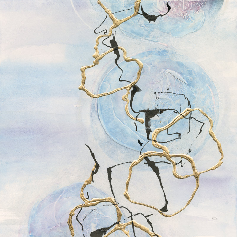 Abstract Lines On Pastel II by Chris Paschke - Wrapped Canvas Painting, 91cm H x 91cm W x 3.8cm D