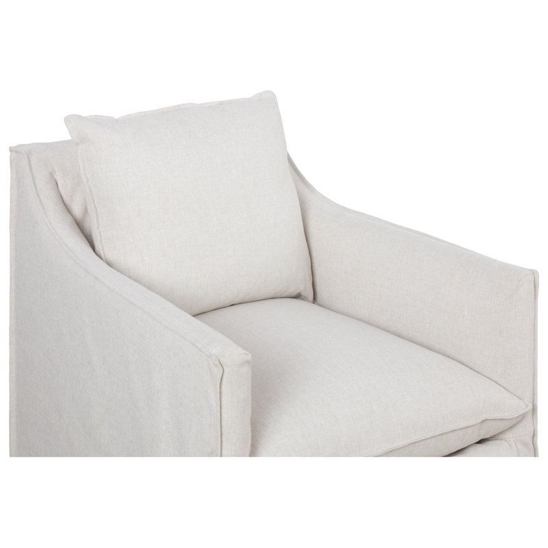 Fauteuil pivotant à housse Cape May, Stationnaire, 3172 Greentea