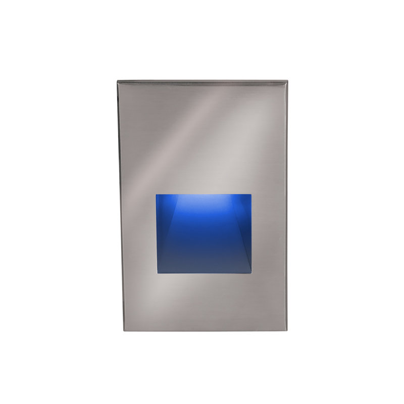 LEDme Integrated LED Metal Step Light, Amber, Black