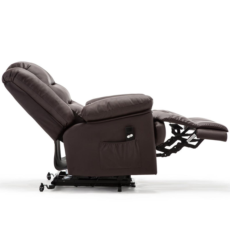 88cm Wide Lift Assist Standard Recliner, Single Motor Lift Assist, Brown