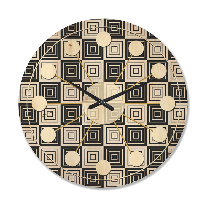 Solid Wood Wall Clock, Large