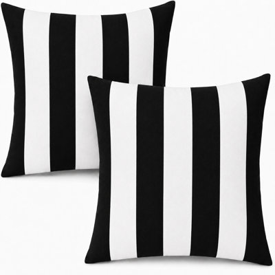 18" Square Indoor/Outdoor Waterproof and Fade-Resistant Throw Pillows with Inserts and Zipper, Set of 17