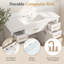 Meuble-lavabo simple autoportant 48 po avec lavabo intégré, 6 tiroirs et quincaillerie dorée, 48 po