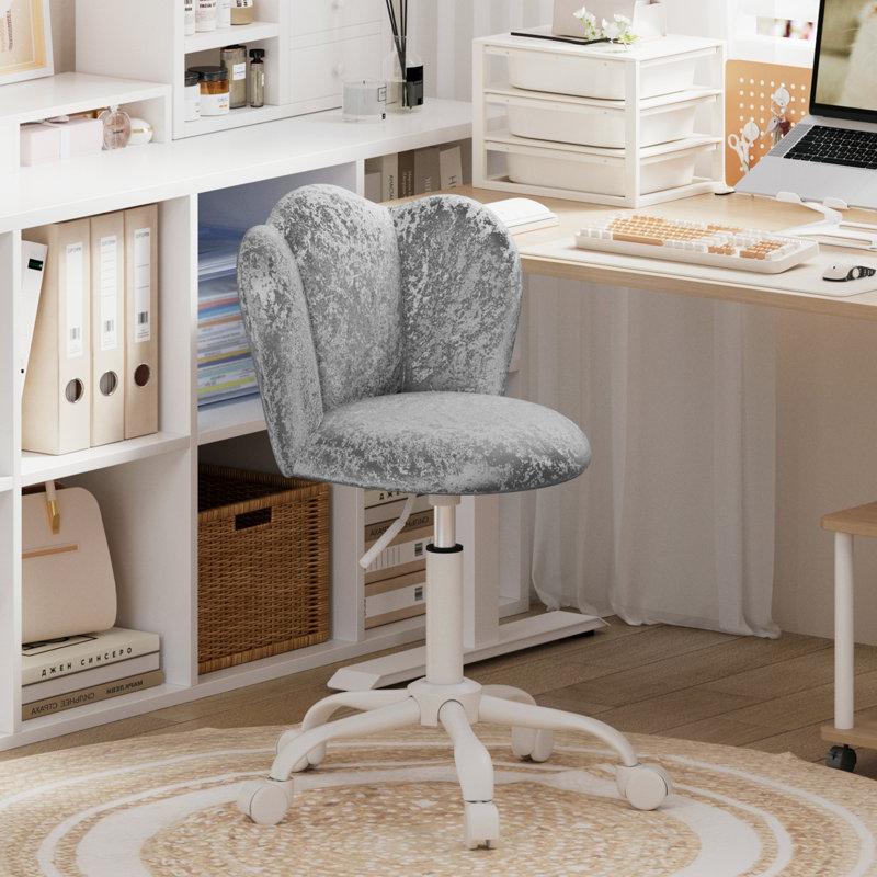 Office Chair, Grey Velvet