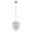 Luminaire suspendu tambour 1 lumière avec détails en cristal Feltman-22375470