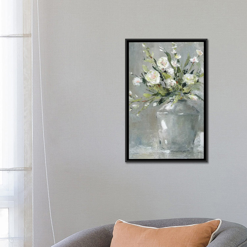Country Bouquet II, H 26 po x l 18 po x P 1,5 po, Toile avec cadre noir