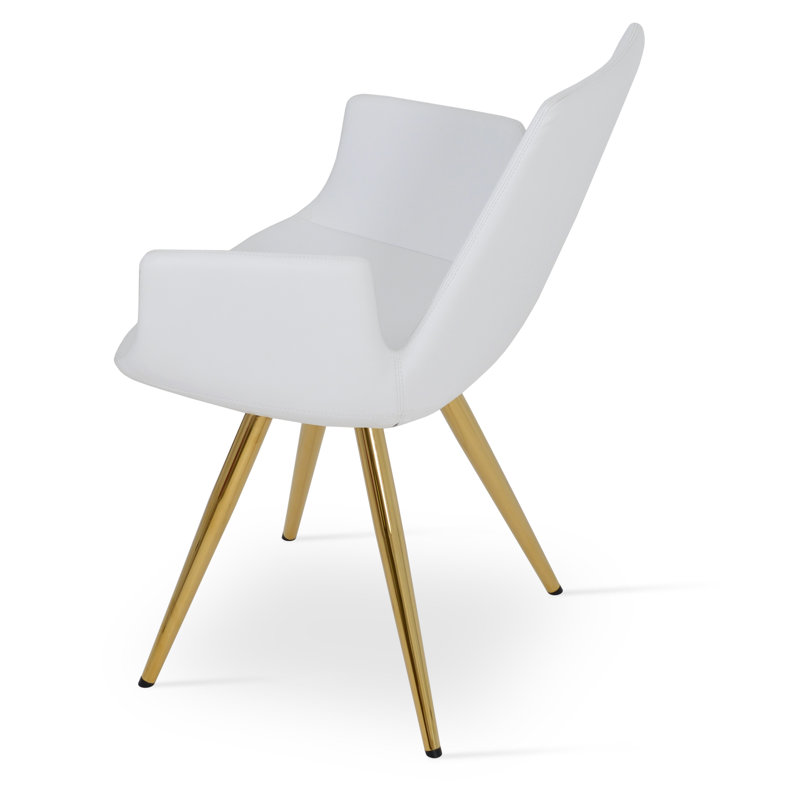 Chaise Eiffel, Blanc, Or