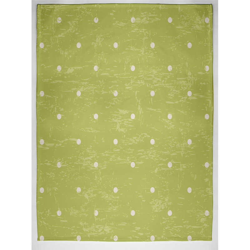 Briony Plain Weave / Muslin Throw Blanket, Green
