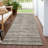 Machine Washable Indoor/Outdoor Xhevrie Beige Rug-260699488