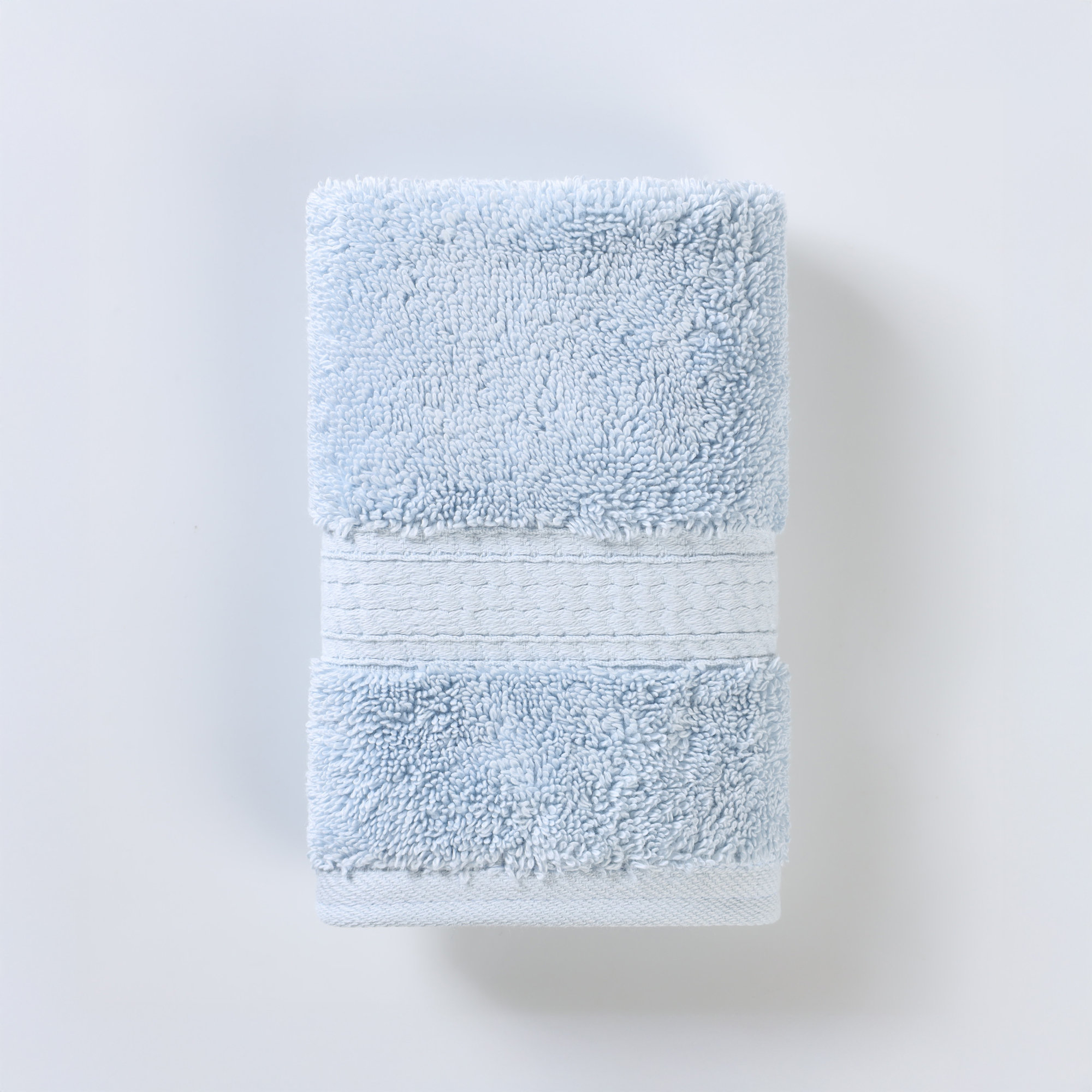 Payten Classic Certified Egyptian Cotton Washcloth, Pale Blue
