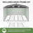 10 Ft. W X 12 Ft. D Outdoor Metal Storage Shed With Metal Base Frame Kit-108976626