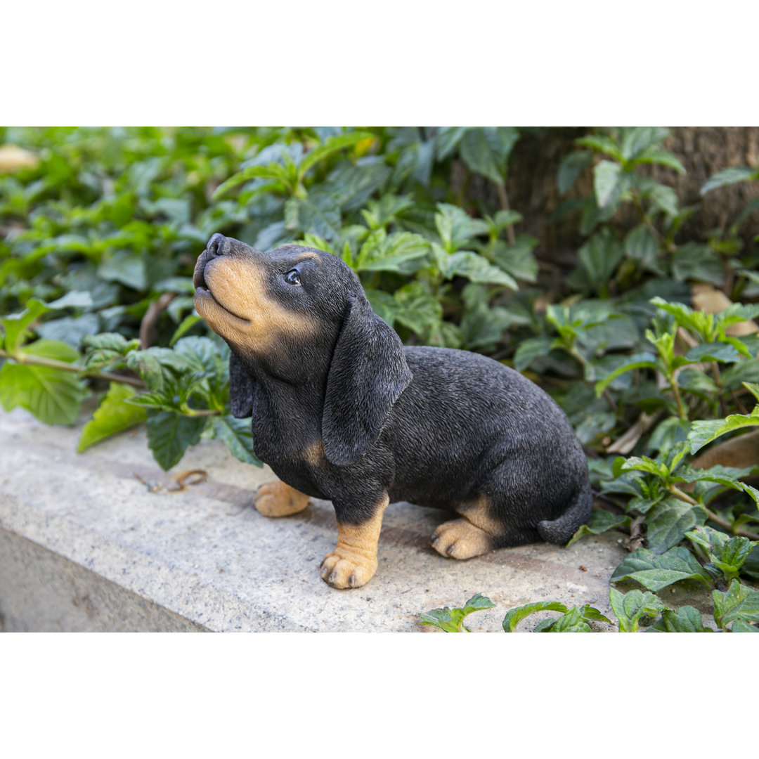 Howling Dachshund Puppy Statue Hi-Line Gift Ltd.