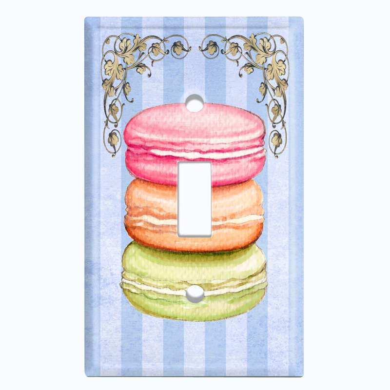 Patterned 1 - Gang Toggle Light Switch Standard Wall Plate
