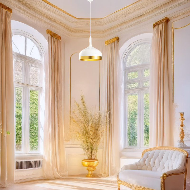 Luminaire suspendu simple à hauteur réglable