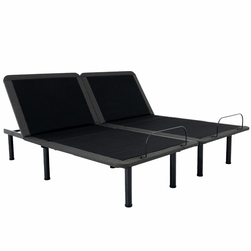 Base réglable et matelas en mousse à mémoire de forme de 11 pouces, housse très absorbante, mousse de cuivre rafraîchissante, taille facile à installer avec couche de confort en gel pour matelas, processus d'assemblage à noyau élevé