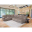 Canapé-lit modulaire inclinable électrique avec rangement Paille Driftwood 6 pièces