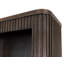Bibliothèque ouverte Passerine, entièrement assemblée, brun