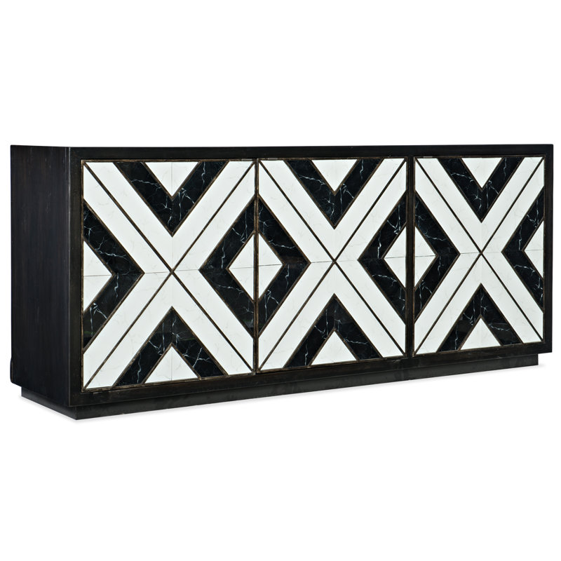 Sanctuary Noir Et Blanc Entertainment Console