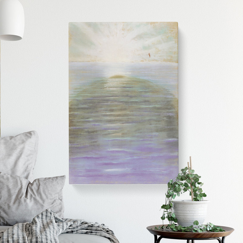 Sunrise by Mikalojus Konstantinas - Wrapped Canvas Painting, 35cm H x 35cm W x 3cm D