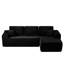 Canapé d'angle Cloud 104 po avec méridienne en L, poches latérales, assise profonde, mousse haute résilience moelleuse, soutien à ressorts, aucun assemblage requis, pour un confort optimal au salon. Revêtement en velours côtelé de qualité, style moderne et modulaire, luxe.