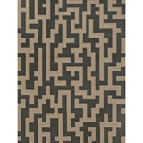 Geometric Area Rug in Brown/Black