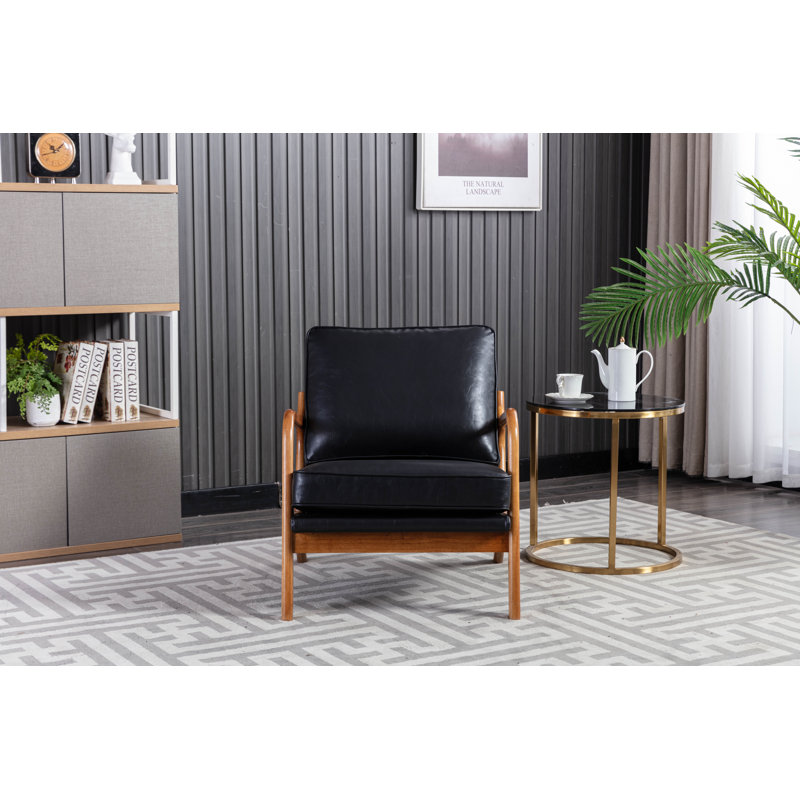 Faux Leather Armchair