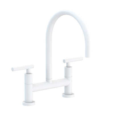 East Linear Kitchen Bridge Faucet