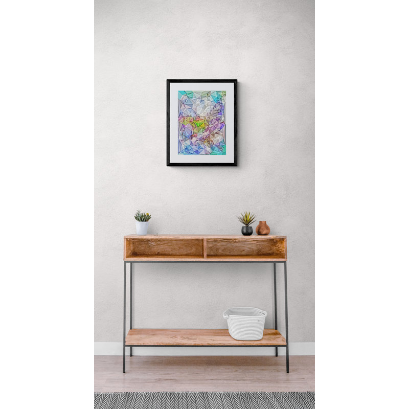 Polygon Study: Transparent Colors Print by Tanna Gx, 21.25" H x 17.25" W x 0.875" D