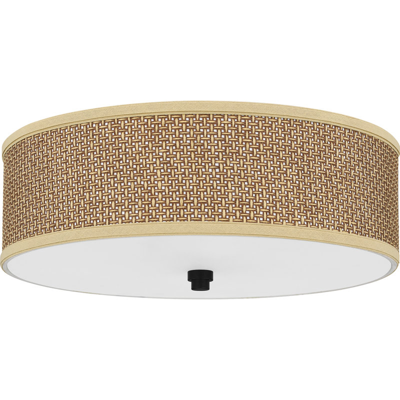 Zen 3-Light Mystic Black Flush Mount Light