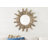 Round Driftwood Framed Sunburst Wall Mirror