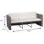 Mayson Rattan 5 Seater Lounge Set in Walnut Natural