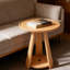 Table de bout ronde à 2 niveaux Minimalist