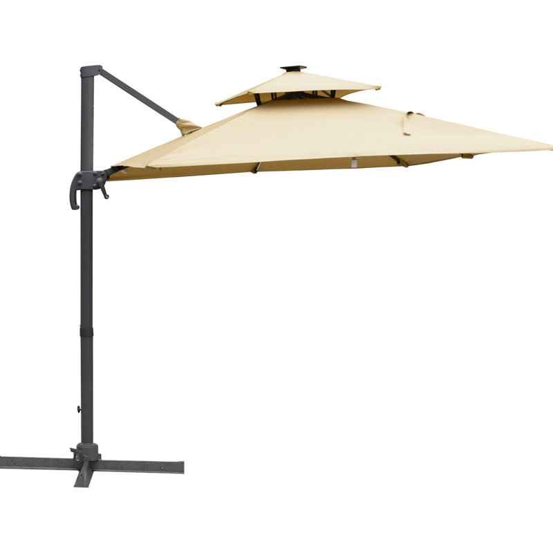 Parasol de patio en porte-à-faux Outsunny