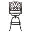 Tabouret pivotant en fonte d'aluminium