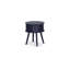 Ensemble de lit plateforme 3 pièces avec 1 lit Mid Century et 2 petites tables de chevet - Fabrication fiable et durable - Tissu en lin bleu denim-1396991124-1464329100