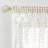 Abstract Cotton Ruffled 50'' W Window Valance in