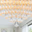 Ventilateur de plafond 48 "rétractable en cristal avec lumières DEL et télécommande-134973858