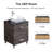 Barbonne 61.5'' Double Bathroom Vanity with Mirror