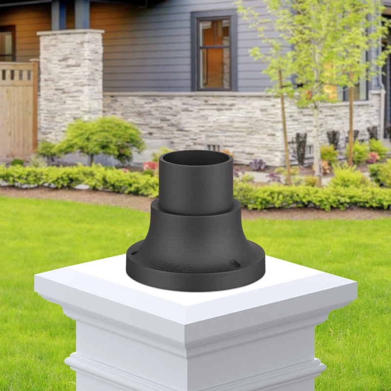 Lantern Post, Textured Black