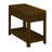 25'' Rectangular Farmhouse End Table With Storage Shelf, Sofa Side Table With Solid Wood Legs For Living Room, Bedroom, Office-13242564