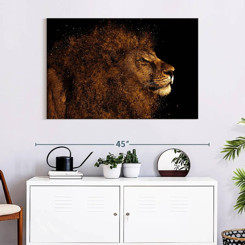 Brampt Marvelous Lion Head, 26" H x 39" W