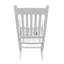 chaise berçante en bois blanc