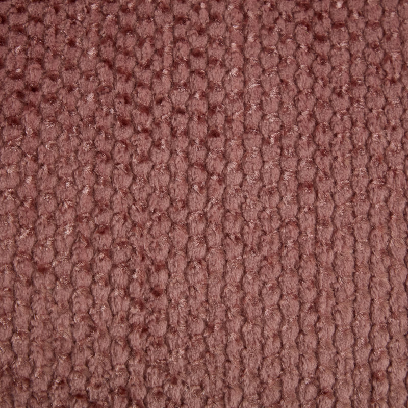 Canapé paresseux surdimensionné en polyester rose avec coussins et repose-pieds Sabio