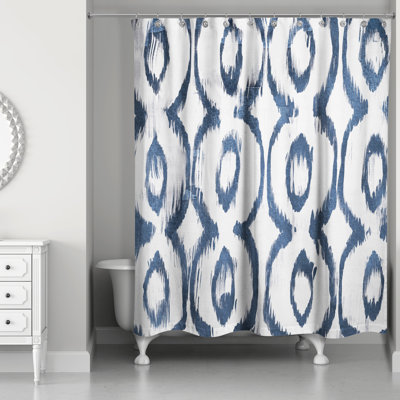Sapienza Ikat Shower Curtain