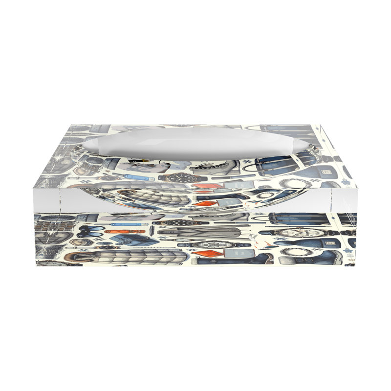Aspen Chic Acrylic Decorative Tray, 8"W x 8"D x 2"H