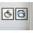 'Circular Reaction II' - Matted and Framed Under Acrylic Glass, Set of 2, Large Living Room Wall Art
