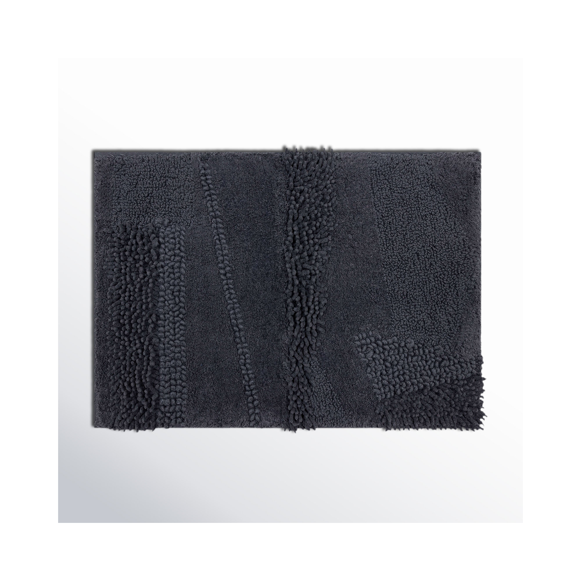 Laverne Solid Cotton Bath Rug, 21" W x 34" L, Fiesta Cobalt