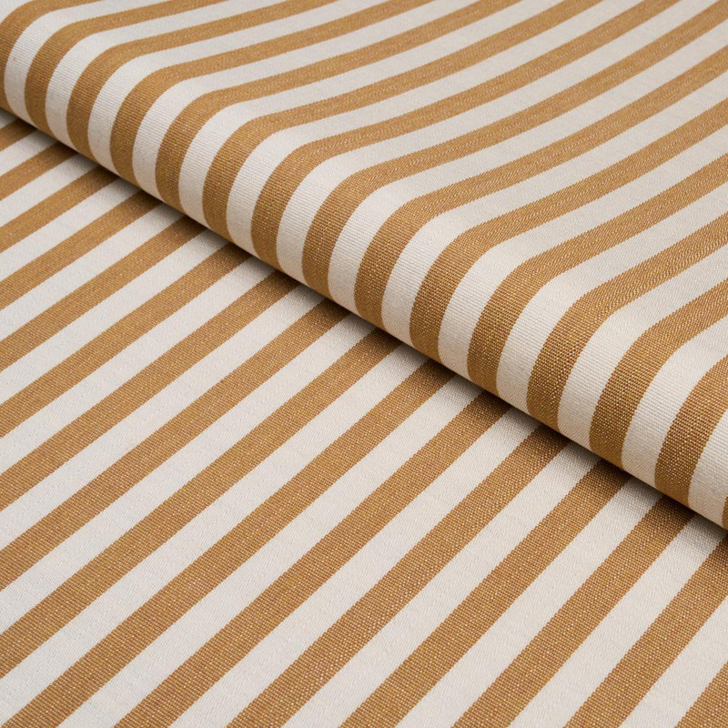 Tissu rayé Hanson intérieur / extérieur étroit, Orange