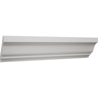 WM53 - Moulure couronnée en PVC TrueCraft de H 2 1/4 po x P 1 5/8 po x P 2 3/4 po x L 96 po