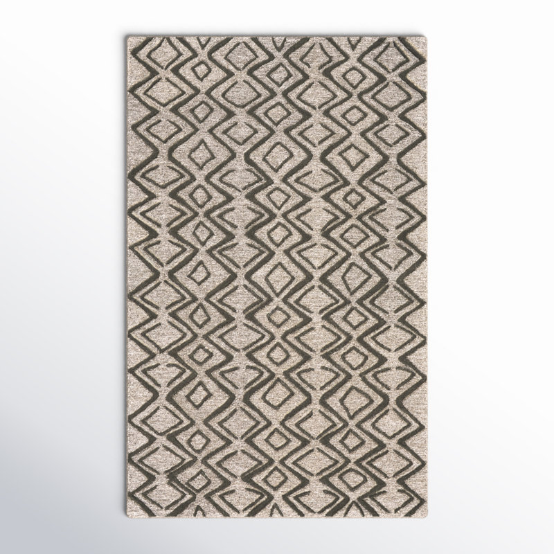 Hand Tufted Wool Indoor Rug, Rectangle 5' x 8'